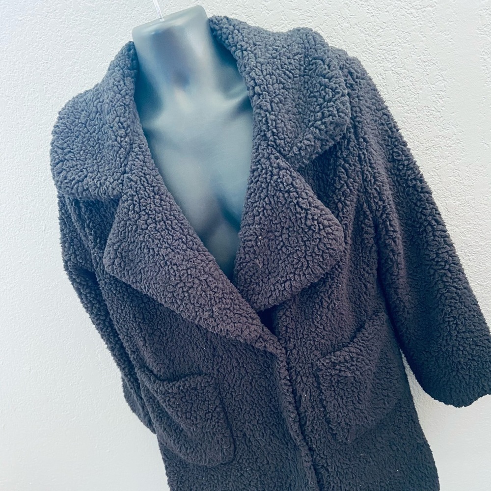 C & C California Soft Black Coat - Picture 4 of 6